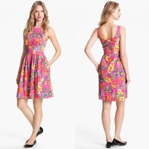 Kate Spade ‘Carolyn’ Sleeveless Floral Pink/Multi Color Dress, Size 2